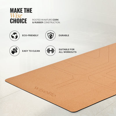Cork & Natural Rubber Yoga Mat