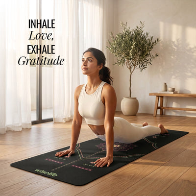 PU Alignment & Natural Rubber Yoga Mat 6mm