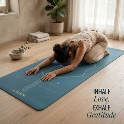 PU Alignment & Natural Rubber Yoga Mat