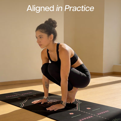 PU Alignment & Natural Rubber Yoga Mat 6mm