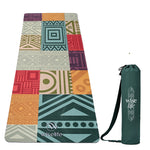 Microfiber & Natural Rubber Yoga Mat - 6mm
