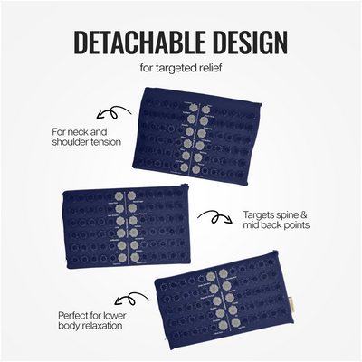 Wiselife 3 Fold Acupressure Therapy mat (Carry bag included)