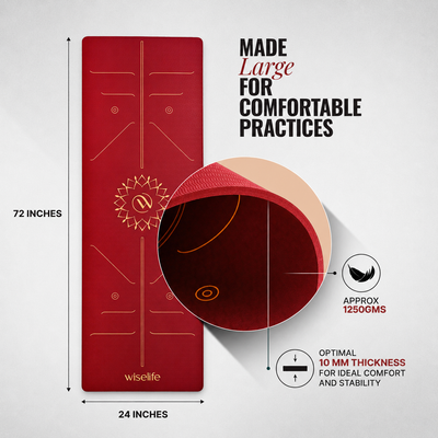 Lotus Alignment TPE Yoga Mat - 10mm