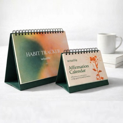 Wiselife Mindful Living Combo | Affirmation Calendar & Habit Tracker