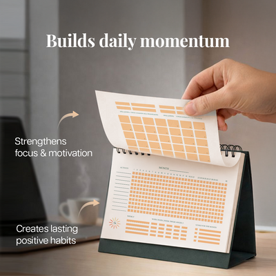 Wiselife Mindful Living Combo | Affirmation Calendar & Habit Tracker