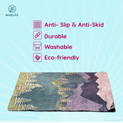 Foldable Microfiber Yoga Mat - 1MM