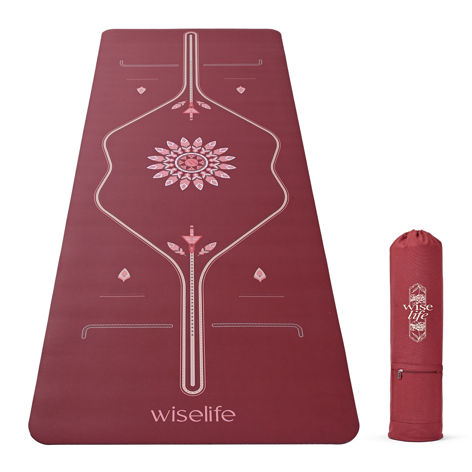 PU Alignment & Natural Rubber Yoga Mat