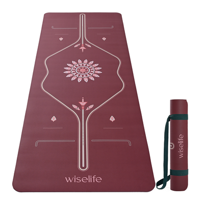 PU Alignment & Natural Rubber Yoga Mat