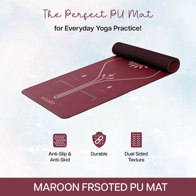 PU Alignment & Natural Rubber Yoga Mat