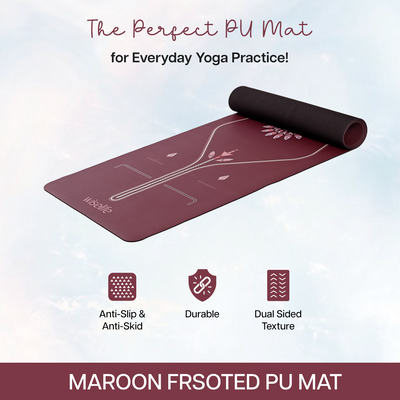 PU Alignment & Natural Rubber Yoga Mat