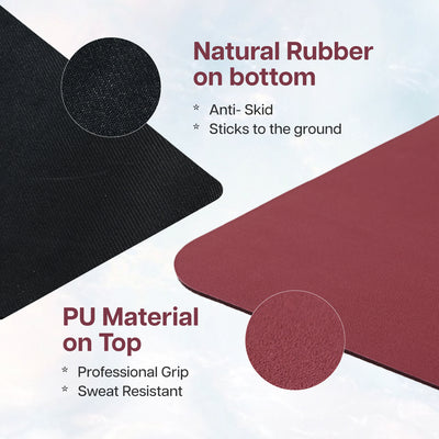 PU Alignment & Natural Rubber Yoga Mat