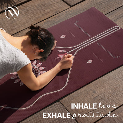 PU Alignment & Natural Rubber Yoga Mat