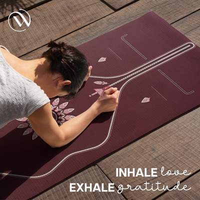 PU Alignment & Natural Rubber Yoga Mat