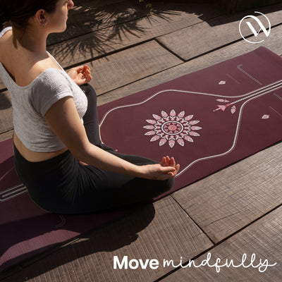 PU Alignment & Natural Rubber Yoga Mat