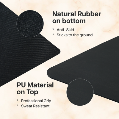 PU Alignment & Natural Rubber Yoga Mat