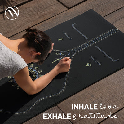 PU Alignment & Natural Rubber Yoga Mat