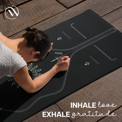 PU Alignment & Natural Rubber Yoga Mat