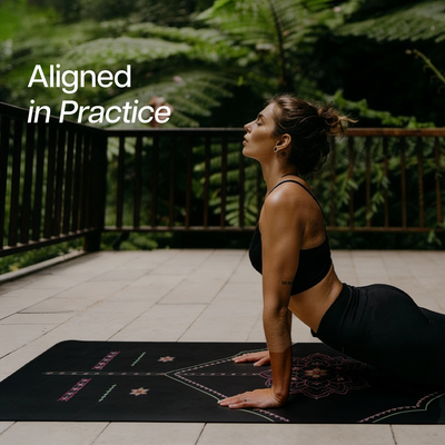 PU Alignment & Natural Rubber Yoga Mat