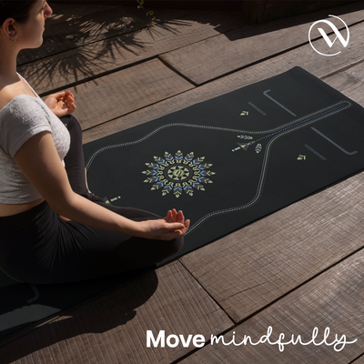PU Alignment & Natural Rubber Yoga Mat