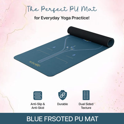 PU Alignment & Natural Rubber Yoga Mat