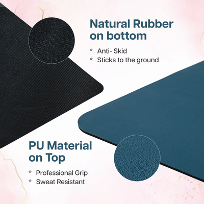 PU Alignment & Natural Rubber Yoga Mat