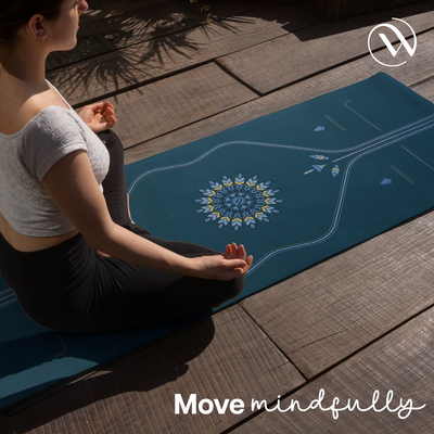 PU Alignment & Natural Rubber Yoga Mat