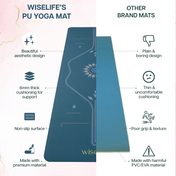 PU Alignment & Natural Rubber Yoga Mat