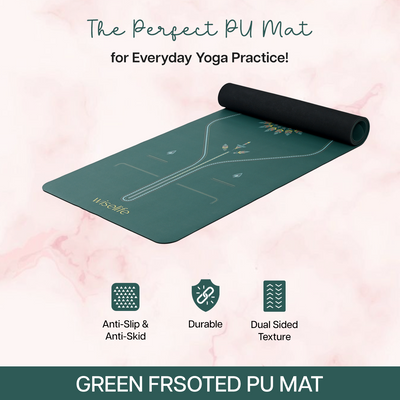 PU Alignment & Natural Rubber Yoga Mat