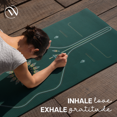 PU Alignment & Natural Rubber Yoga Mat