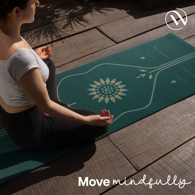PU Alignment & Natural Rubber Yoga Mat