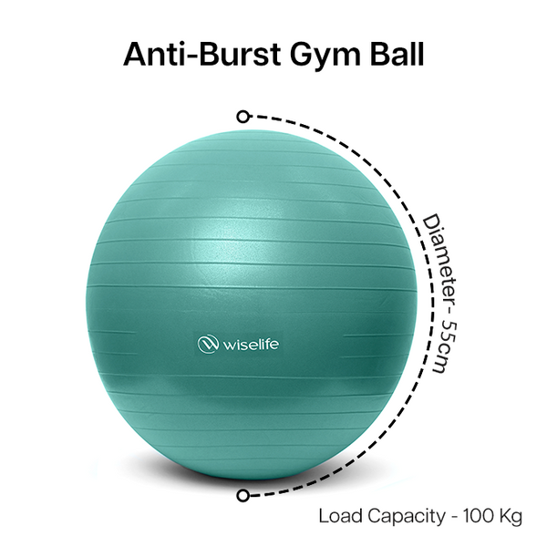 gym ball , wiselife gym ball , gym ball 95 cm , gym ball for fitness , gym ball 5kg , gym balls , gym balloon