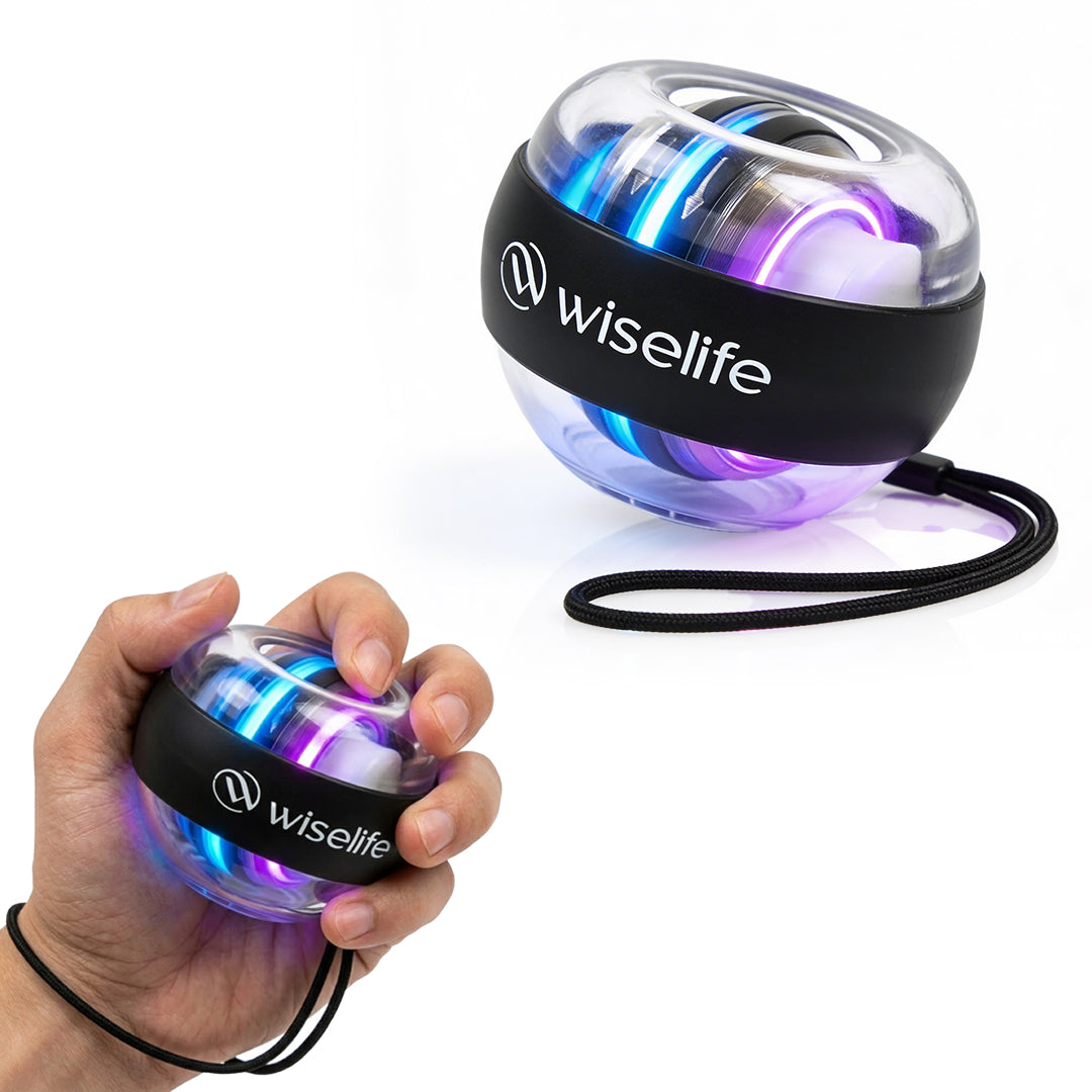 wiselife gyro ball , gyro ball , gyro ball for kids , small gyro ball , gyro , gyro ball kids , gyro ball large , gyro ball wrist excerciser , gyro ball with light