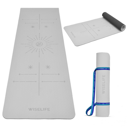 Dual Layer Alignment Yoga Mat