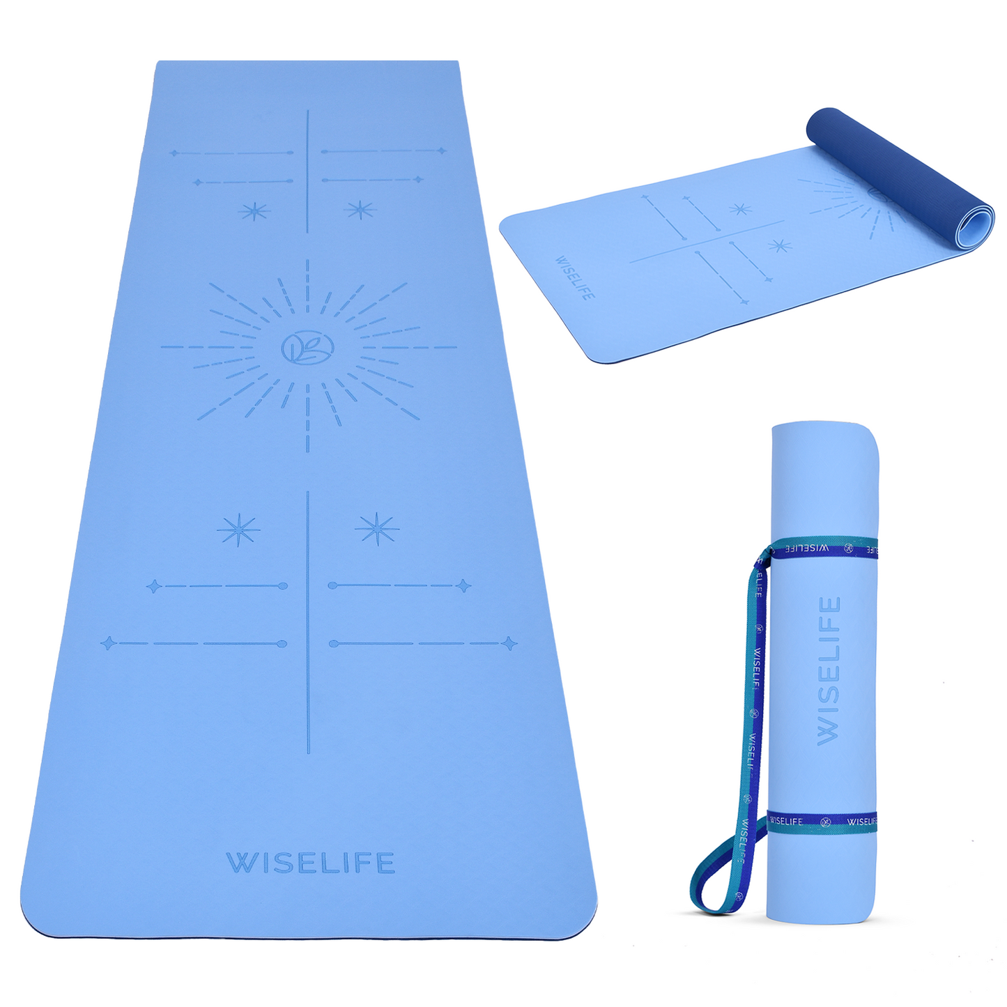 Dual Layer Alignment Yoga Mat