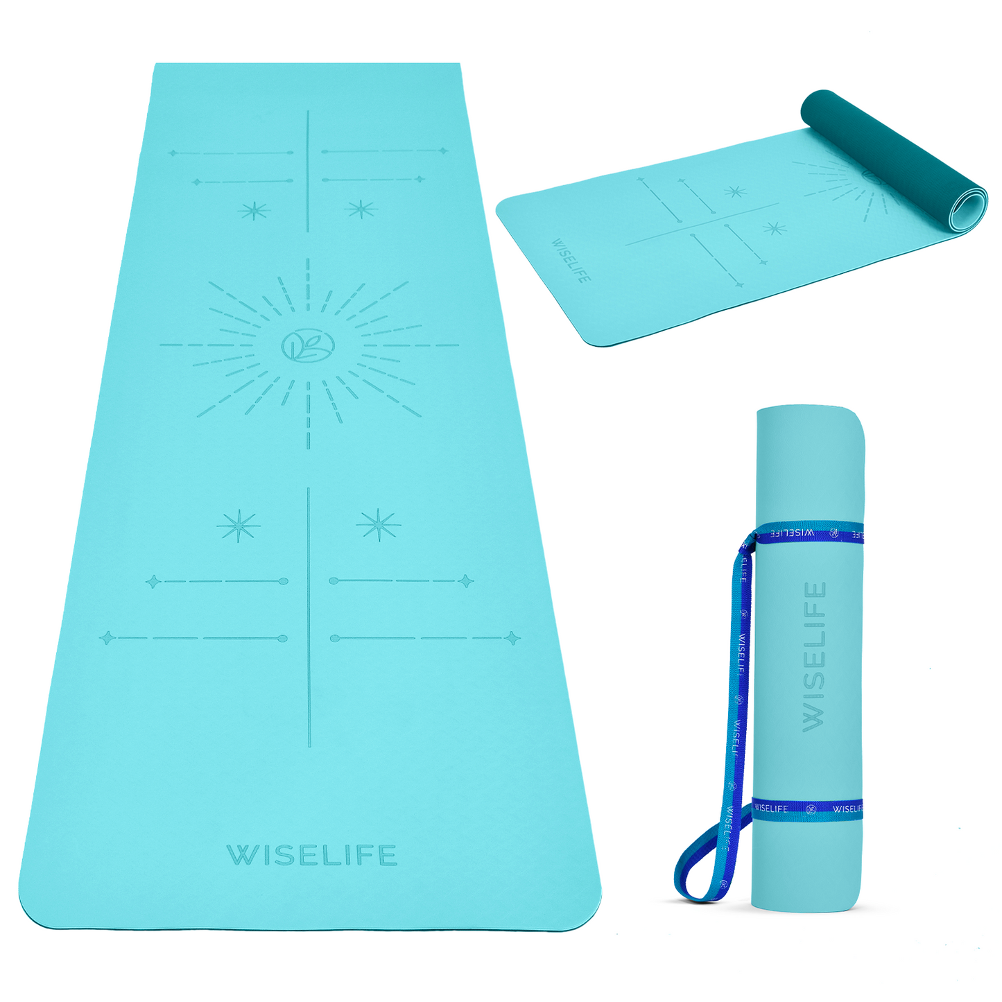 Dual Layer Alignment Yoga Mat