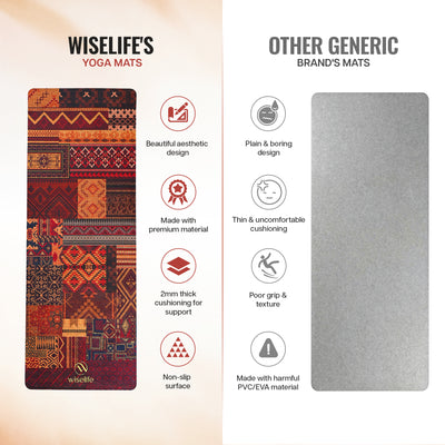 Foldable Rubber Yoga Mat 2MM