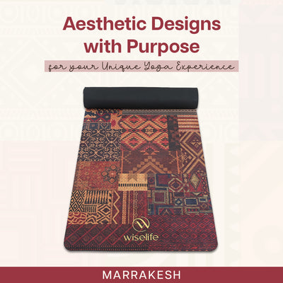 Microfiber & Natural Rubber Yoga Mat - 6mm