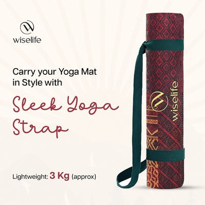 Microfiber & Natural Rubber Yoga Mat - 6mm