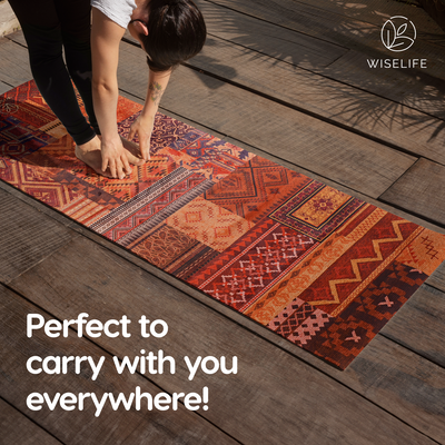 Foldable Microfiber Yoga Mat - 1MM