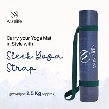 PU & Natural Rubber Yoga Mat - 6mm, - 6mm, Mountain Peace