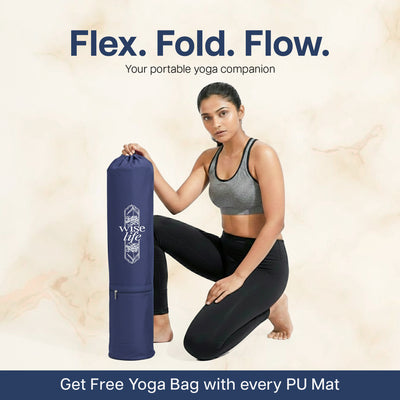 PU Printed & Natural Rubber Yoga Mat - 6mm, Night Sky