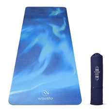 PU Printed & Natural Rubber Yoga Mat - 6mm, Northen Light