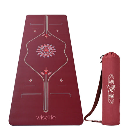PU Alignment & Natural Rubber Yoga Mat 6mm