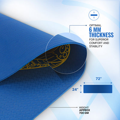 Purpose Printed TPE Yoga Mat-6mm