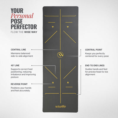 True Alignment TPE Yoga Mat - 6mm