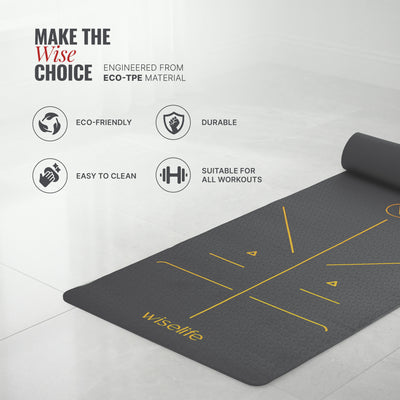 True Alignment TPE Yoga Mat - 6mm