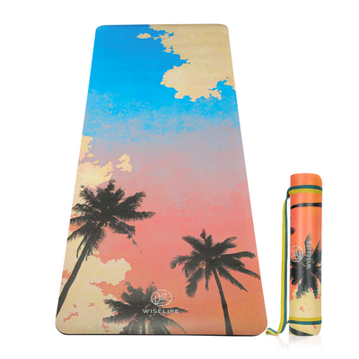 PU Printed & Natural Rubber Yoga Mat- 6mm, Californication
