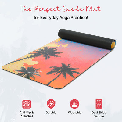 PU Printed & Natural Rubber Yoga Mat- 6mm, Californication