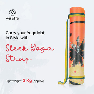 PU Printed & Natural Rubber Yoga Mat- 6mm, Californication