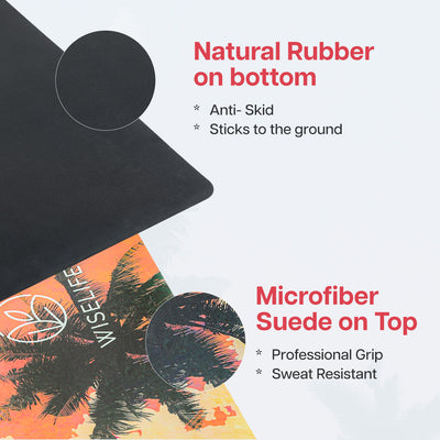 PU Printed & Natural Rubber Yoga Mat- 6mm, Californication